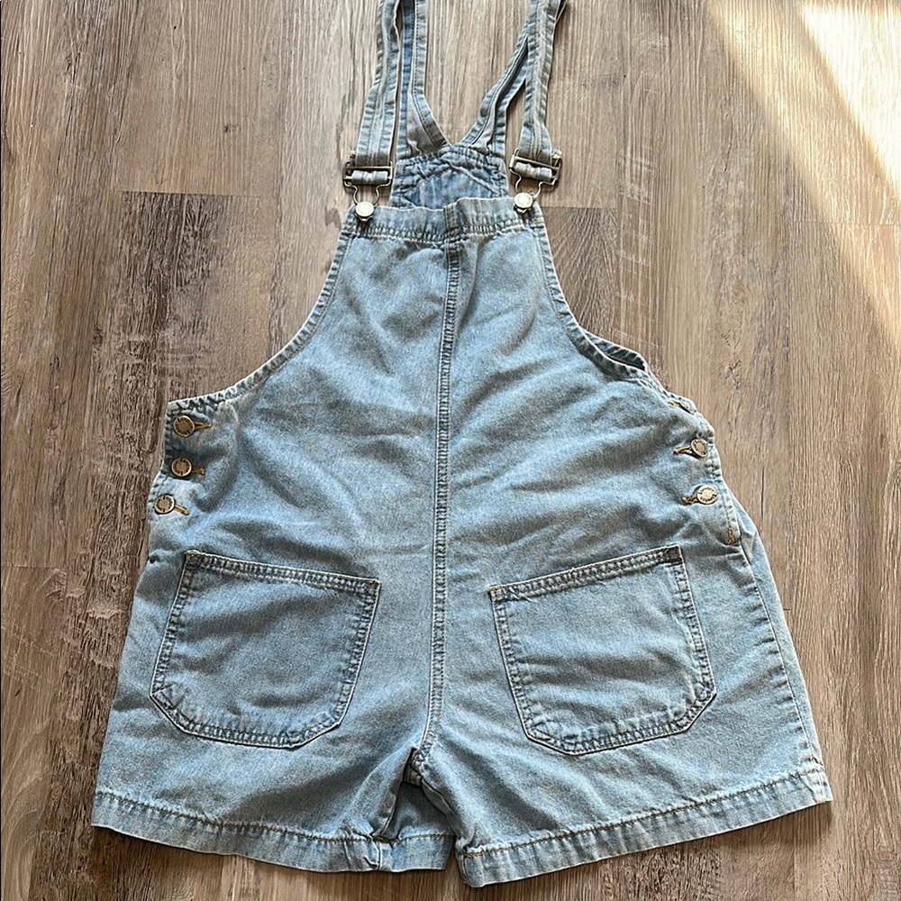 Blue Jean Shorts with Adjustable Straps